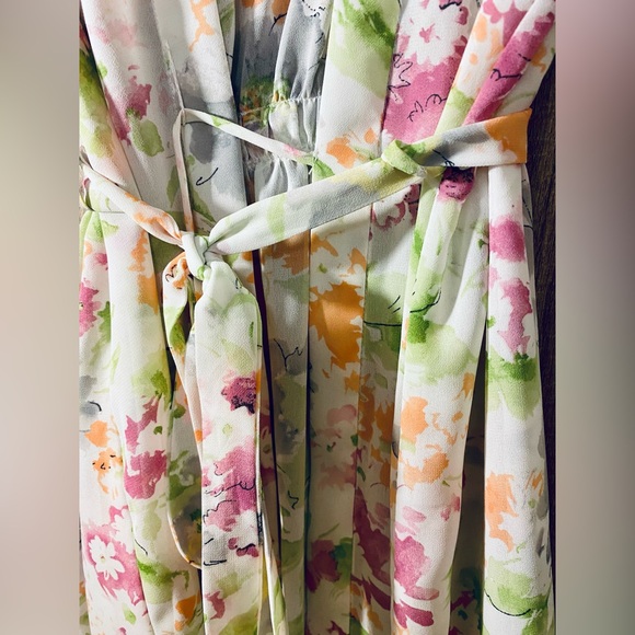 Oscar de la Renta Floral Sheer robe - Picture 4 of 6